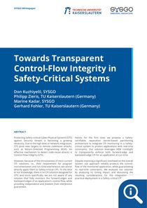 Towards Transparent Control-Flow Integrity in Safety-Critical Systems
