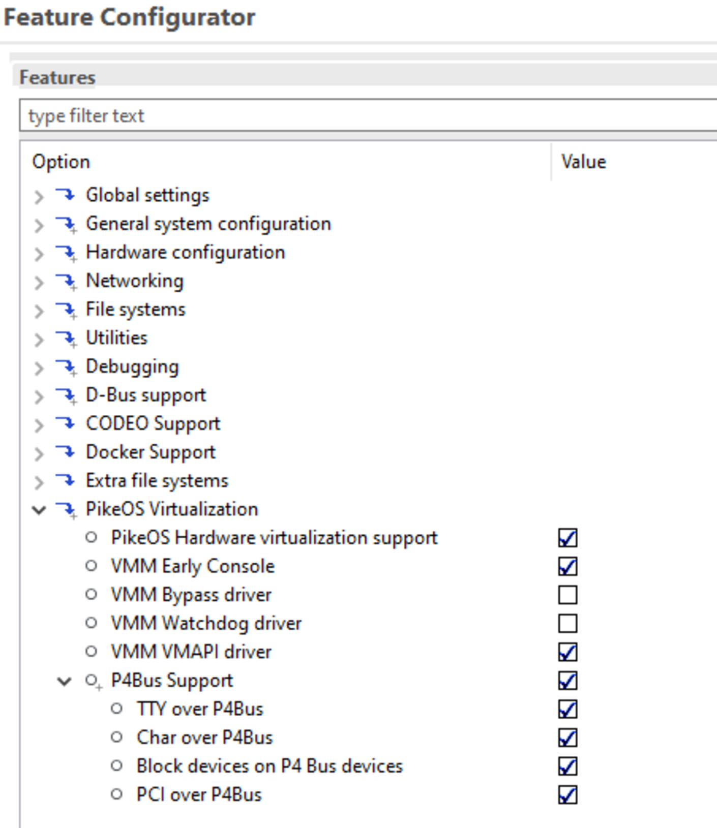 ELinOS as Guest OS - Feature Configurator