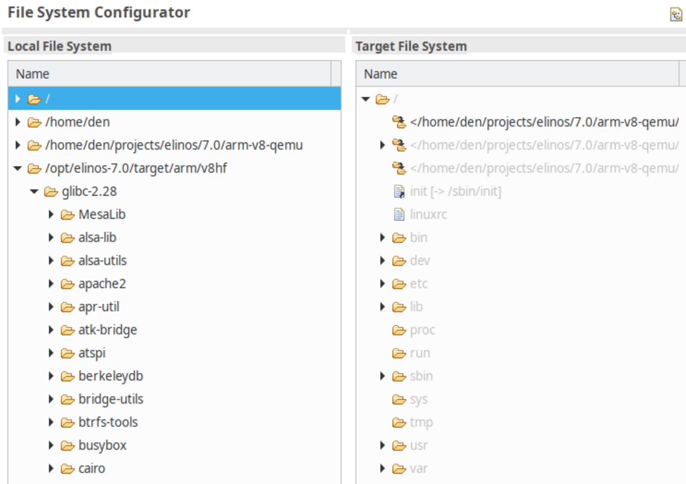 File system configurator