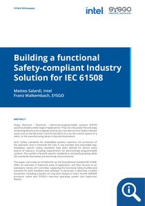 Building a functional Safety-compliant Industry Solution for IEC 61508