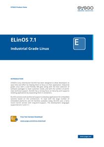 ELinOS Product Note