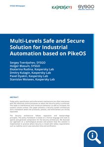 Multi-Levels safe and secure Solution for Industrial Automation