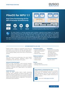 PikeOS for MPU Product Overview
