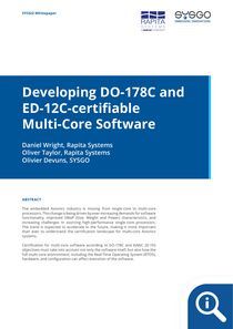 Developing DO-178C and ED-12C-certifiable Multi-Core Software