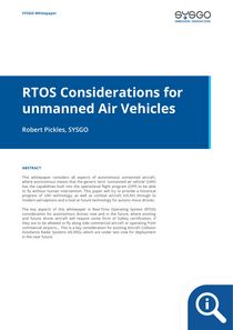 RTOS Considerations for unmanned Air Vehicles